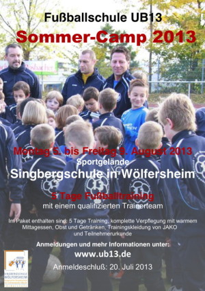 Poster UB13 Sommercamp 2013 mit Logo Singbergschule klein-pdf